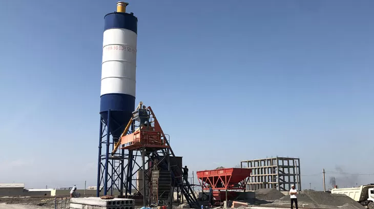 HZS35 Concrete Batching Plant in Lagos