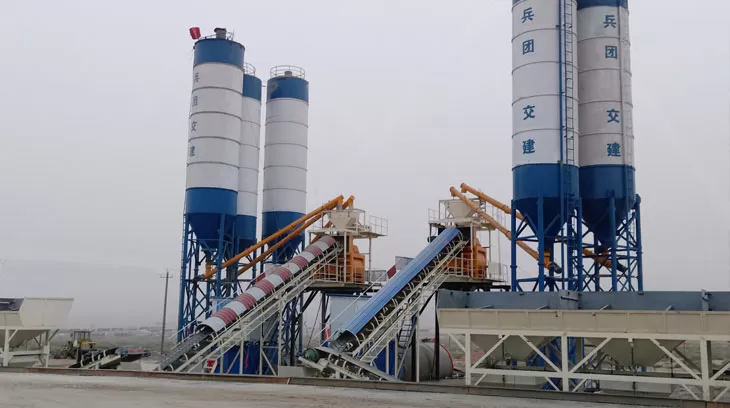 HZS90 Concrete Batching Plant in Onishta
