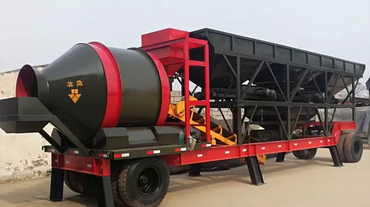 Drum Mobile Concrete Batching Plant in Nigeria