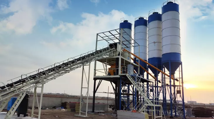 HZS120 Concrete Batching Plant in Bauchi