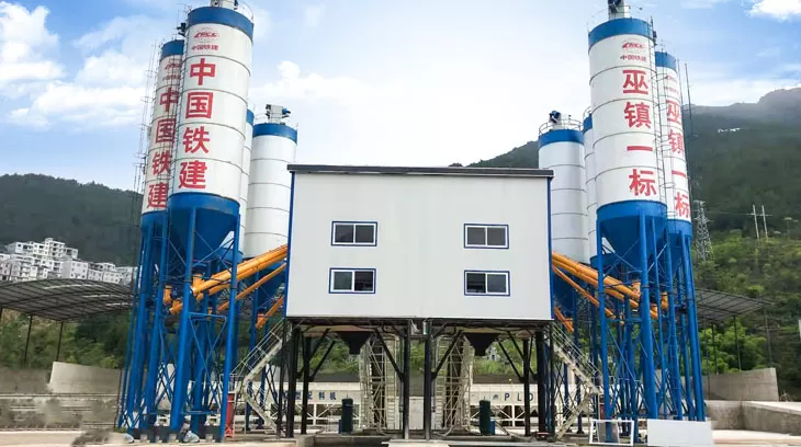 HZS120 Concrete Batching Plant in Enugu