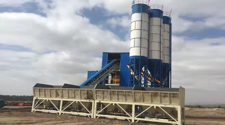HZS120 Concrete Batching Plant in Kaduna