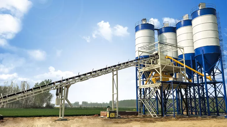 HZS180 Concrete Batching Plant in Nigeria