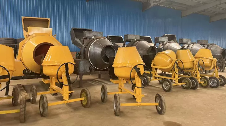 self concrete mixers factory